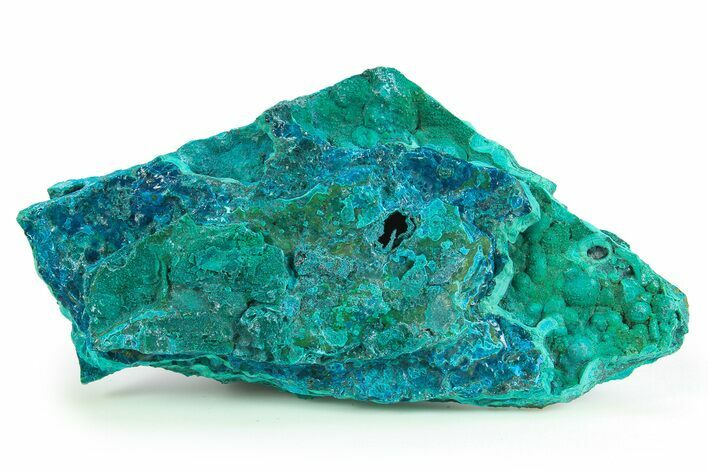 Brilliant Teal Botryoidal Chrysocolla and Malachite - Chile #299555